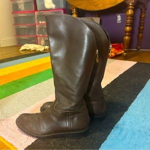 Italian Leather Brown Riding Boots - Frattelli Rossetti